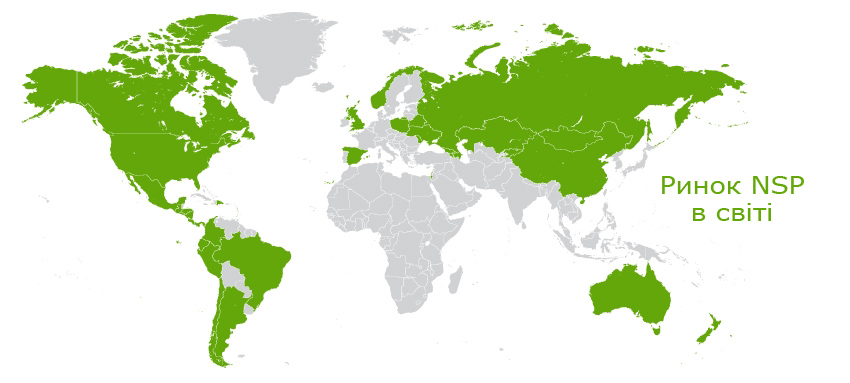 Ринок NSP в світі